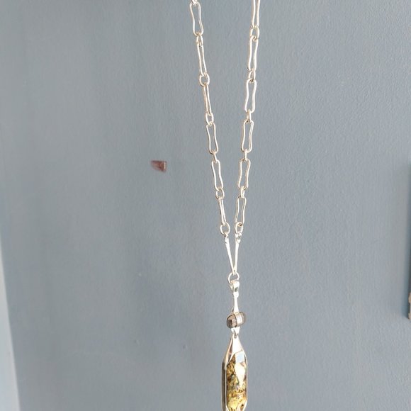 Robert Lee Morrist AB Silver Necklace Stn Pendant - Picture 2 of 6